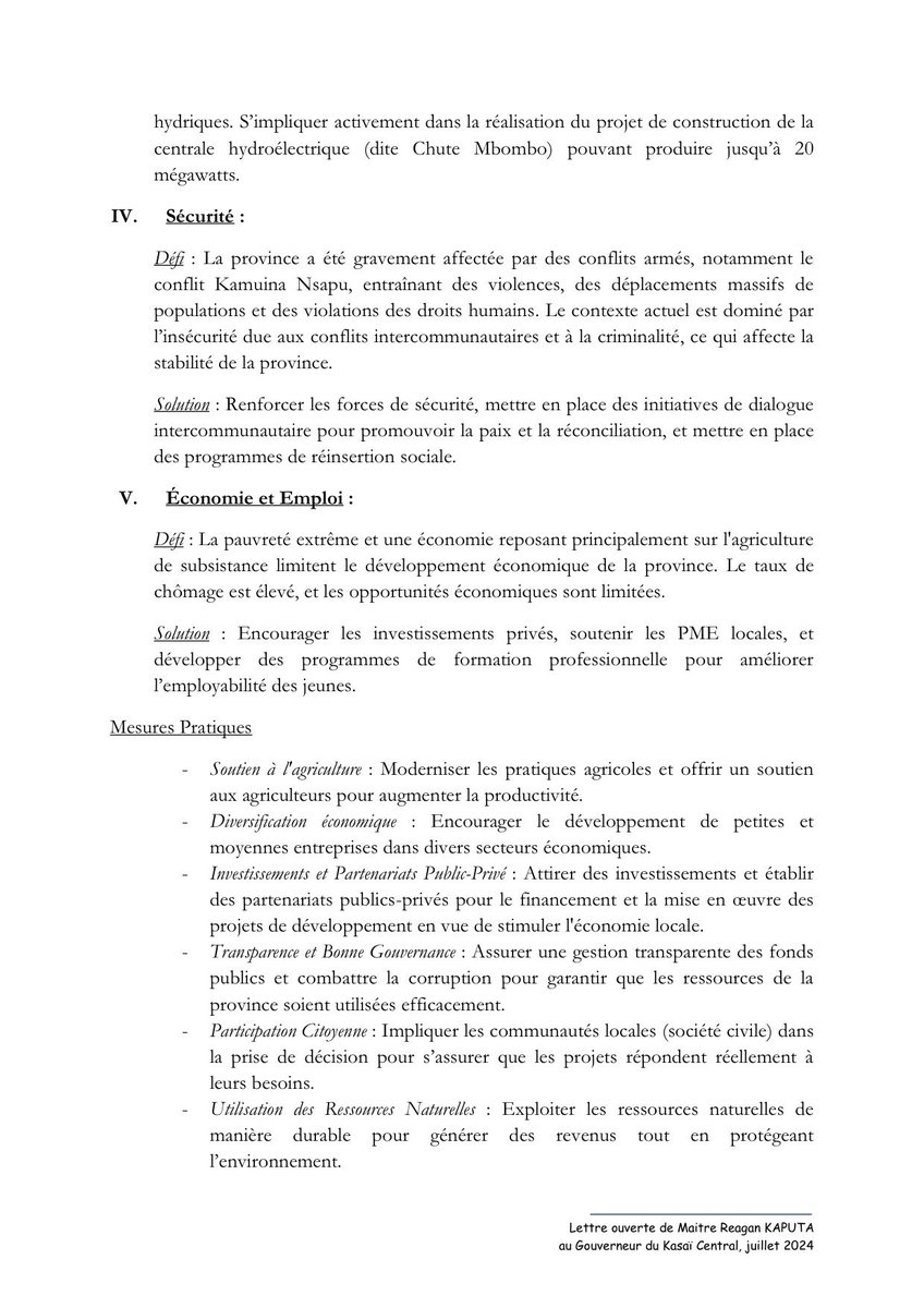 ReaganKaputa's tweet photo. J’exerce mon devoir citoyen. 

J’énumère les défis que j’estime plus urgents et je propose les réponses. 

𝑳𝒆𝒕𝒕𝒓𝒆 𝒐𝒖𝒗𝒆𝒓𝒕𝒆 𝒂𝒖 𝑮𝒐𝒖𝒗𝒆𝒓𝒏𝒆𝒖𝒓 𝒅𝒖 𝑲𝒂𝒔𝒂𝒊 𝑪𝒆𝒏𝒕𝒓𝒂𝒍 @KasaiCentral 

Téléchargement ici https://t.co/IU2PGeV4JG https://t.co/hl8oSxi2zg