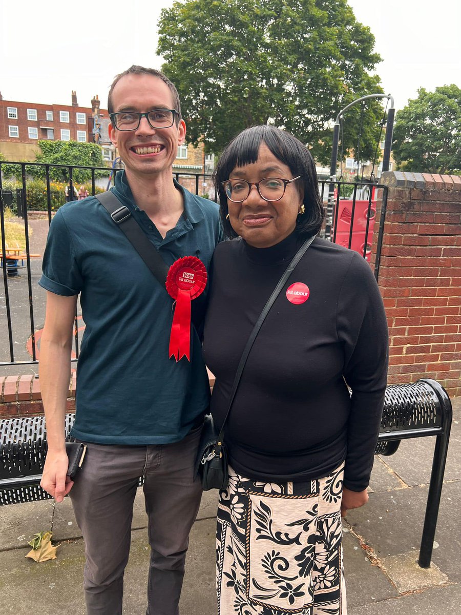 Diane Abbott, Labour's candidate for Hackney North &amp; Stoke Newington constituency, came this evening to support Patrick Pinkerton, Labour's candidate for councillor in Cazenove ward. In Cazenove ward, use both your votes for Labour this Thursday (July 4) between 7am and 10pm.