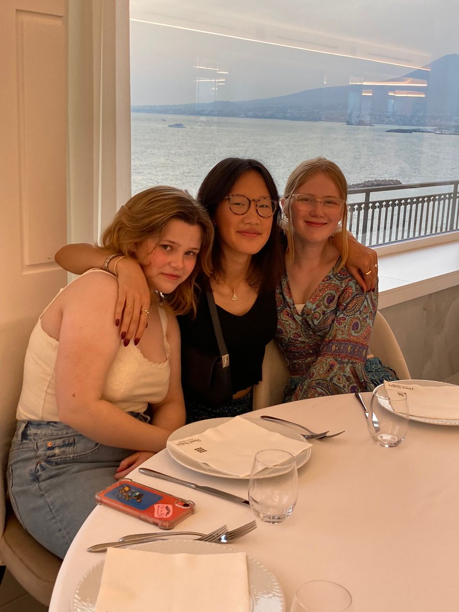 ClassicsRHSB's tweet photo. Just before a delicious three course Italian meal with views over the Bay of Naples and Vesuvius. What a way to finish our first day! https://t.co/KhZUKsqWaD