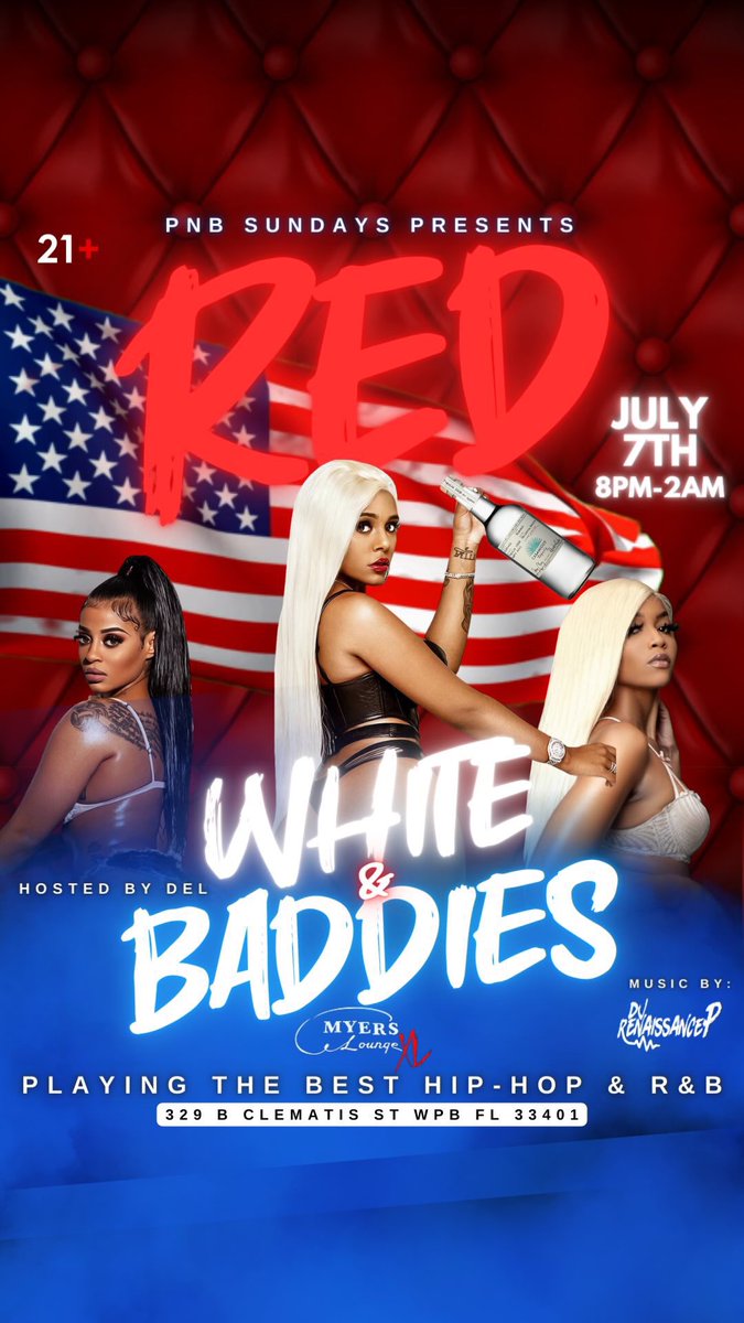 Andel_78's tweet photo. I am the new promoter and host at Myers Lounge on Sundays. Contact me for more info on getting in. 🍾🥂 https://t.co/urhR0yGPg9