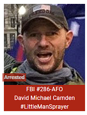 SeditionHunters's tweet photo. David Michael Camden #LittleManSprayer ARRESTED https://t.co/IPQI3rMMZL https://t.co/l8IvU4DGBK