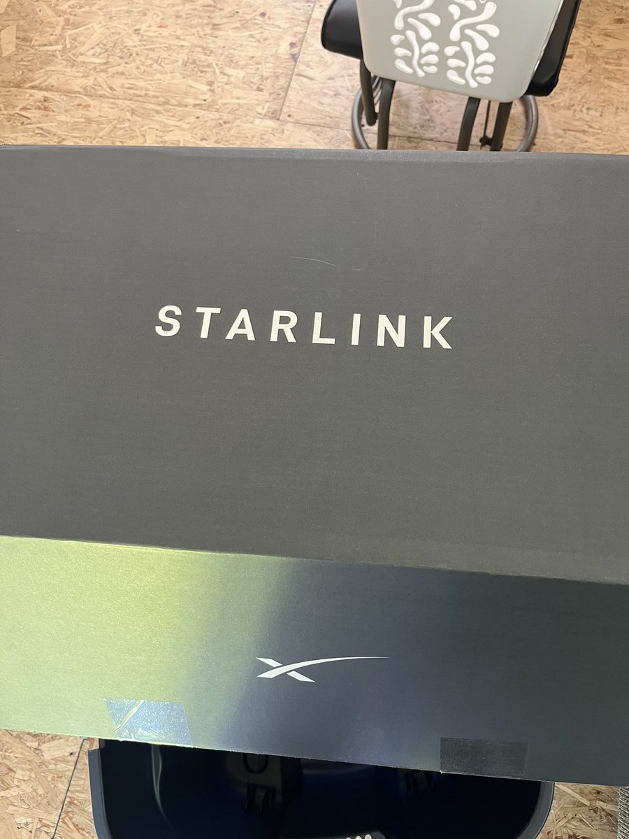 Set up my second <a href="/Starlink/">Starlink</a> at the cabin. Hopefully <a href="/elonmusk/">Elon Musk</a> remembers his supporters once him and his robot army take over the world!