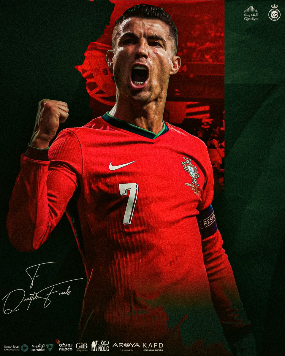 AlNassrFC's tweet image. البرتغــال إلى دور الثمانيــة 🇵🇹

ستظل الأفضـل في التاريخ .. ورجل الحسم دائمًا 💛
ألف مبروك لقائد #النصر كريستيانو رونالدو التأهل 👏 
#يورو2024 | #EURO2024