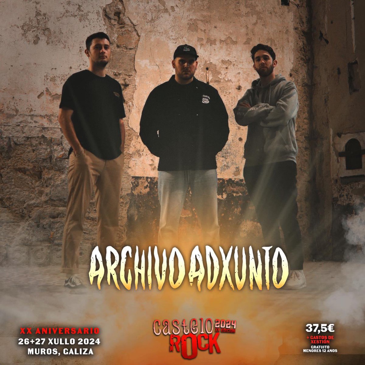 🔥Archivo Adxunto🔥
Chegan botando faíscas para presentar o seu novo ✨ traballo “Xente nova Leña Verde”, un disco moi traballado co que pretenden seguir escalando chanzos ata chegar ao cume. 🔝🔝

#CasteloRock2024 #XXAniversario