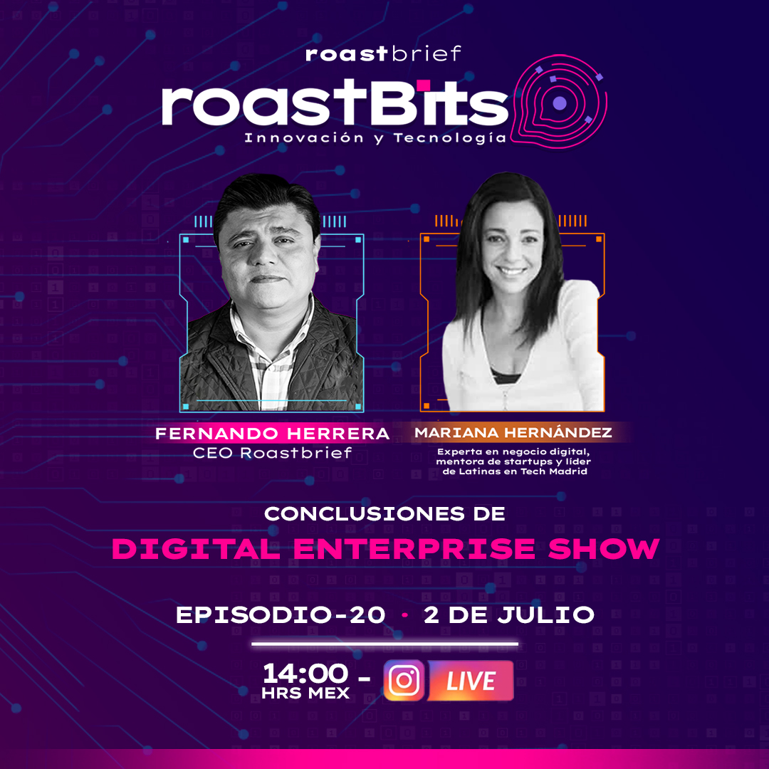 roastbrief's tweet photo. ¡No te pierdas el nuevo episodio de #Roastbits! En esta semana, hablaremos sobre todos los pormenores del Digital Enterprise Show 2024 en una transmisión totalmente en vivo por nuestra cuenta oficial de Instagram. 🤓💡 #TransformaciónDigital #DigitalEnterprise #Innovación https://t.co/IwMKJ1kEZZ