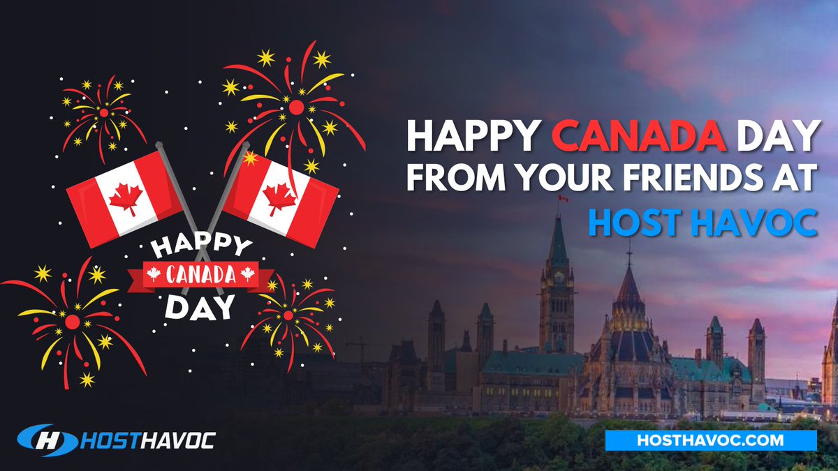 HostHavoc's tweet image. Happy Canada Day from your 🇨🇦 friends at Host Havoc!
Wishing everyone a safe, happy holiday.