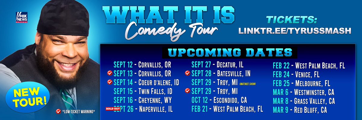 PlanetTyrus's tweet photo. New!!!!!! What it is your !!!!! Starts in September but will be SOLDOUT by n July so get your tickets now !!!!!! https://t.co/yviKKYVmx4 https://t.co/keDoVoyjcT