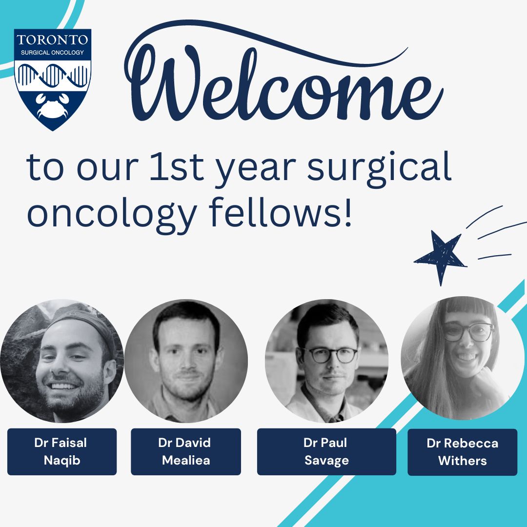 UofT Surgical Oncology (@uoftsurgonc) on Twitter photo 🎉 We're thrilled to have our brilliant new #SurgOnc clinical fellows officially join our team! Welcome to Toronto and the program.
<a href="/UofTSurgery/">U of T Department of Surgery</a> <a href="/_CSSO/">CSSO</a> <a href="/SocSurgOnc/">Society of Surgical Oncology</a> 🎉 We're thrilled to have our brilliant new #SurgOnc clinical fellows officially join our team! Welcome to Toronto and the program.
<a href="/UofTSurgery/">U of T Department of Surgery</a> <a href="/_CSSO/">CSSO</a> <a href="/SocSurgOnc/">Society of Surgical Oncology</a>