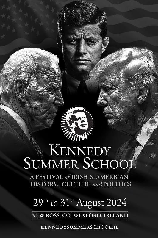 Full details for the 2024 Kennedy Summer School will be unveiled on July 4th 2024...
Watch this space and kennedysummerschool.ie 
#JFKSS