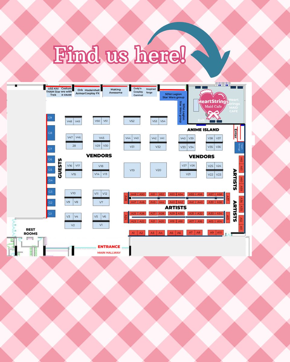 HeartstringsMC's tweet photo. 🌸✨ Less than 5 days left until our show @InfinityConFL ! 
Here's a handy little guide to help you find us this weekend! 🌸✨
Can't wait to see you masters and princesses~ 💌 https://t.co/r6ZfiOBvjO