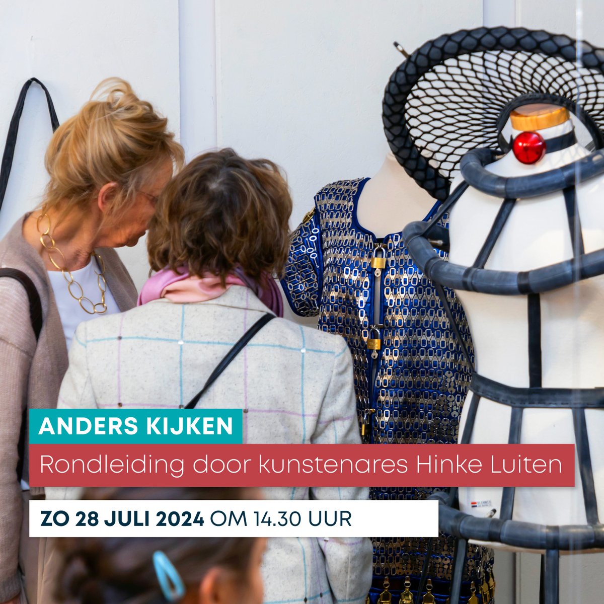 VrouwenMuseum's tweet photo. Op zondag 28 juli kunt u deelnemen aan een rondleiding door de tentoonstelling “Anders kijken”, verzorgd door de kunstenares zelf. U kunt zich aanmelden tot vrijdag 26 juli via de website https://t.co/QyKKc6h5Gj. Doe dit tijdig, het aantal plaatsen is beperkt. https://t.co/HFHolgeohk