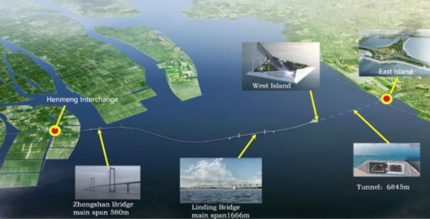 Tunnel_Talk's tweet photo. The mega Shenzhen-Zhongshan bridge-immersed tube-bridge express across the Pearl Delta opened yesterday (Sunday 30 June 2024) https://t.co/bL2kkj2507 Joins mega Hong Kong-Zhuhai-Macao link that opened in October 2018 (watch video) https://t.co/hHJtcrXTFk https://t.co/lcW4JcBxQX