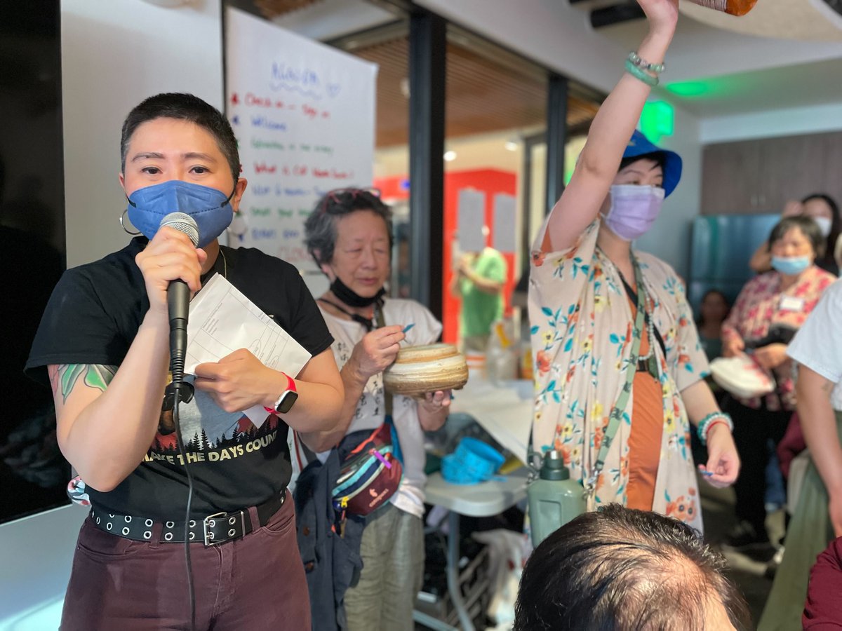 PugetSoundSage's tweet image. 6/25 at Uncle Bob’s, 80+ community members - most of them elders from the neighborhood - attended to learn about how political activism has shaped and continues to shape the historic neighborhood, with the latest being the planned construction of a new Sound Transit Link Station.