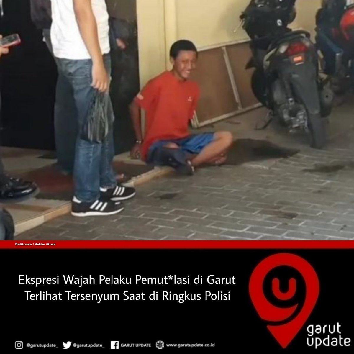 Pelaku pemutilasian di Garut di Tangkap dengan Ekrpresi tersenyum 🤬

#garut #garutupdate #polresgarut #jawabarat