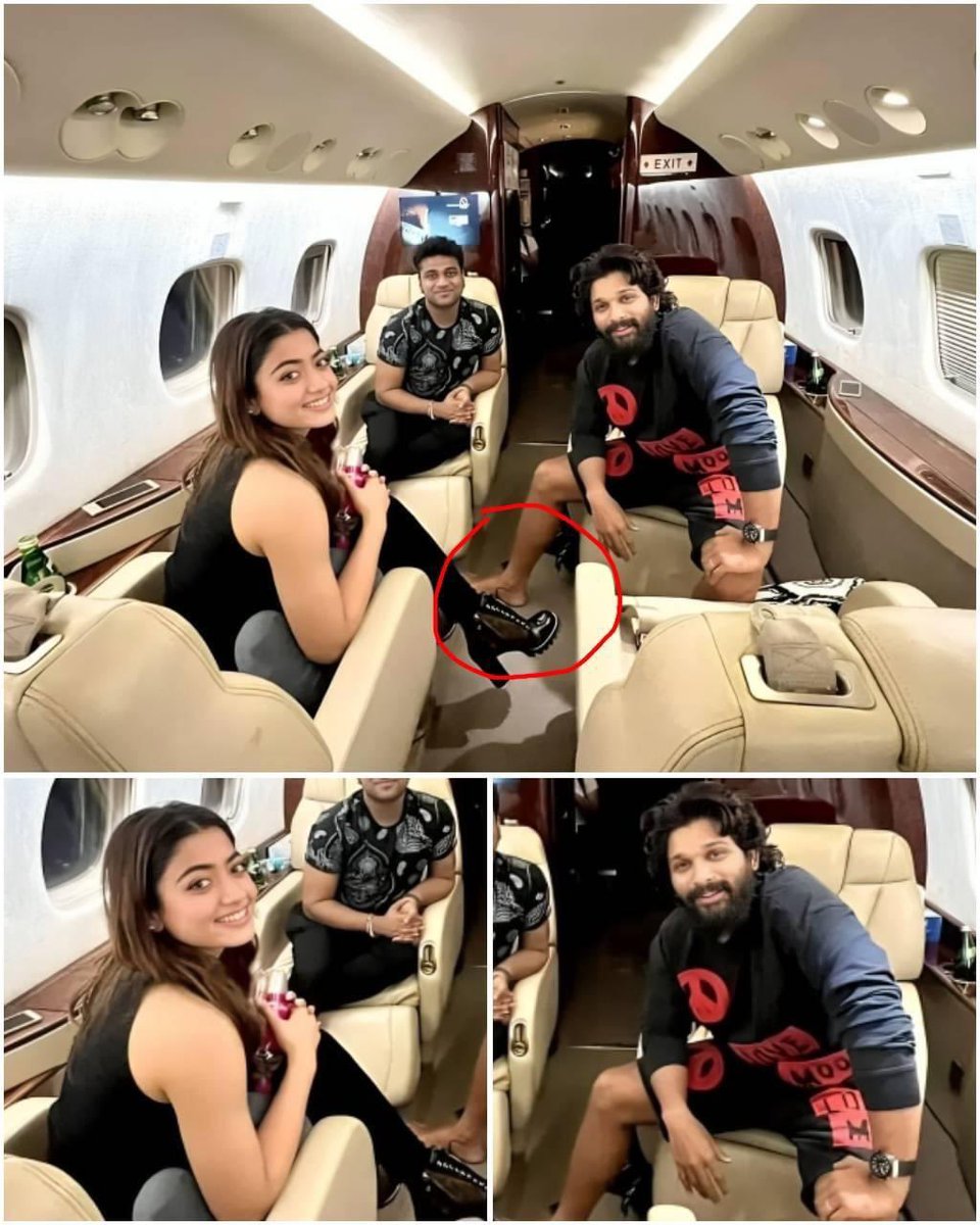 #SouthIndianSuperstar flying in a private jet! Is it cost of charter flights Aviation starts at $16/min? #AlluArjun and #RashmikaMandanna were spotted traveling on a private plane,

✨ Follow us for exclusive updates on his jet-setting adventures! #LuxuryTravel #CharterFlights ✈️