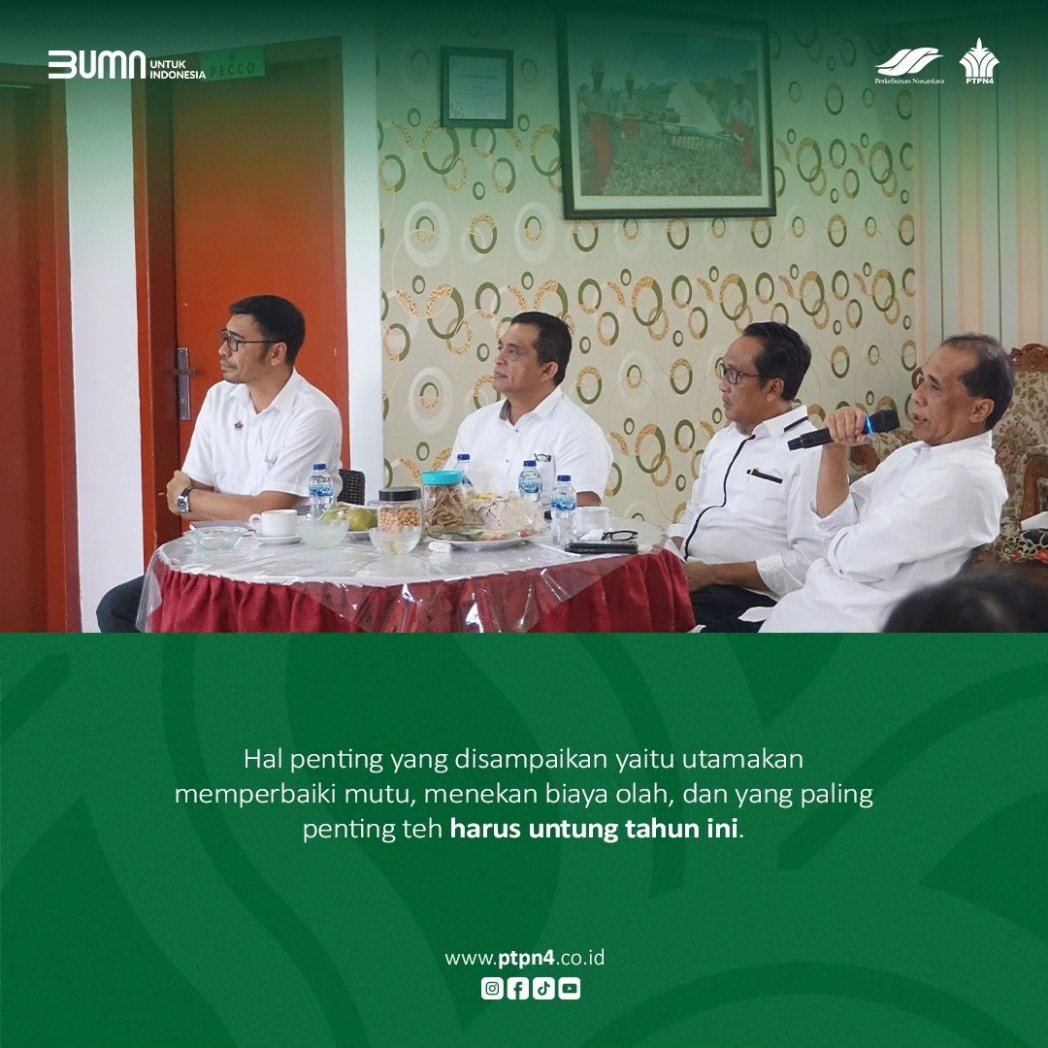 ptpn4_regional2's tweet photo. Hai #SahabatN4
Direktur Operasional PalmCo kunjungi Kebun Teh
#PTPN4
#PalmCo
#Regional2
#TurnAround
#BUMNuntukIndonesia https://t.co/OHKiFb18De
