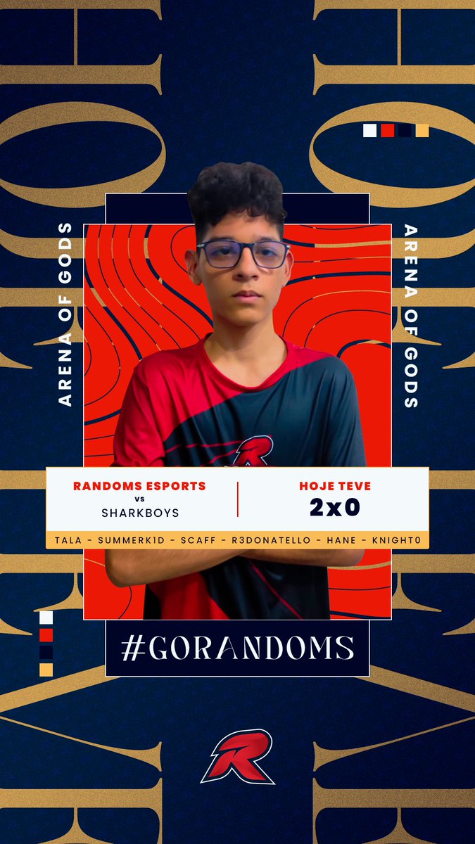 Hoje levamos o game contra a Sharkboys e amanhã temos Hokori pela Arena of Gods e Fusion pela EPL!

Vamos rumo a glória!

#gorandoms
