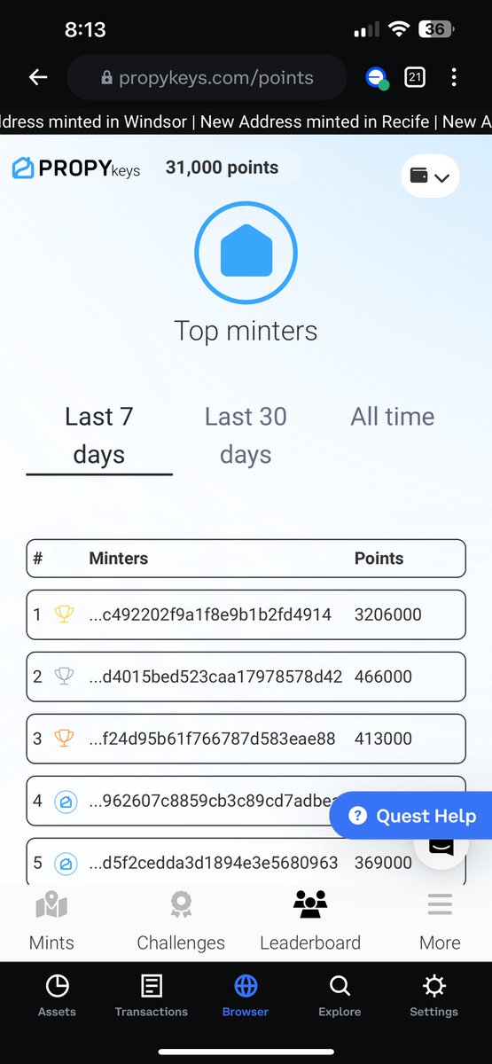 gfletch07's tweet photo. Check out the points of the leaderboard for #PropyKeys https://t.co/3Kcs1AubP4