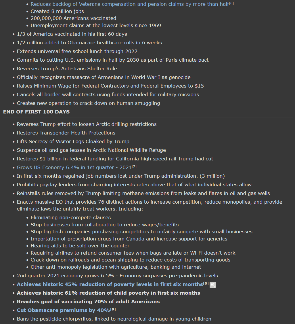 Herostratus356's tweet photo. A long master list of Joe Biden's accomplishments sorted by year.

2021: https://t.co/mtmNcpNFZF