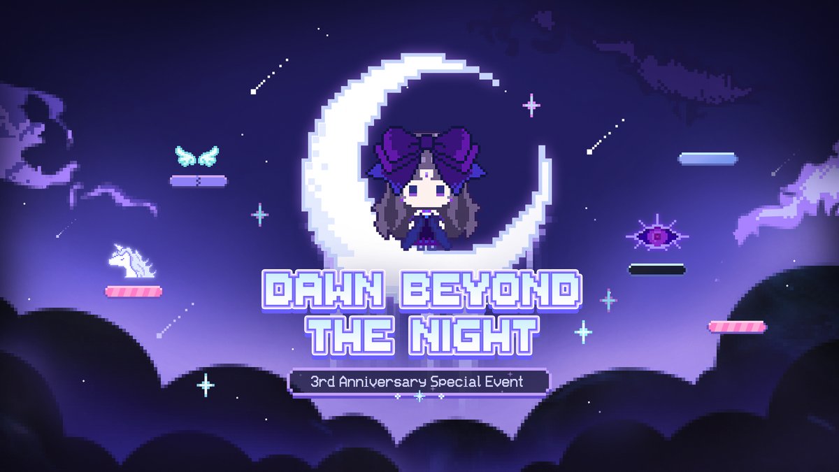 ShiningNikki_SN's tweet photo. ✨SHINING NIKKI 3 YEARS | DAWN BEYOND THE NIGHT & GIVEAWAY✨
Join the special web event celebrating Shining Nikki's 3rd anniversary!
Event Link: https://t.co/qXbvn3msy2
Web Event Time: From 7/1 to 7/3
❤Giveaway❤
Quote Tweet with a screenshot to show how many unicorns you saved along with your ID.

Rewards:
1 lucky Stylist: Pink Gem x 3000
10 lucky Stylists: Pink Gem x 300
Deadline: July 5th, 23:59 (UTC-7)

>>>Download Game: https://t.co/cdllzGS8rJ

#ShiningNikki3Years #Papergames