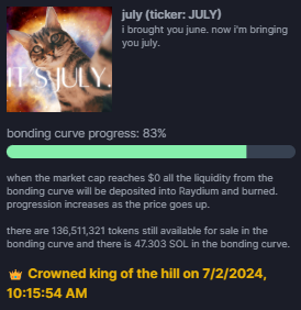 JulyOnSol's tweet photo. its $july. https://t.co/Da7wyUI9KJ