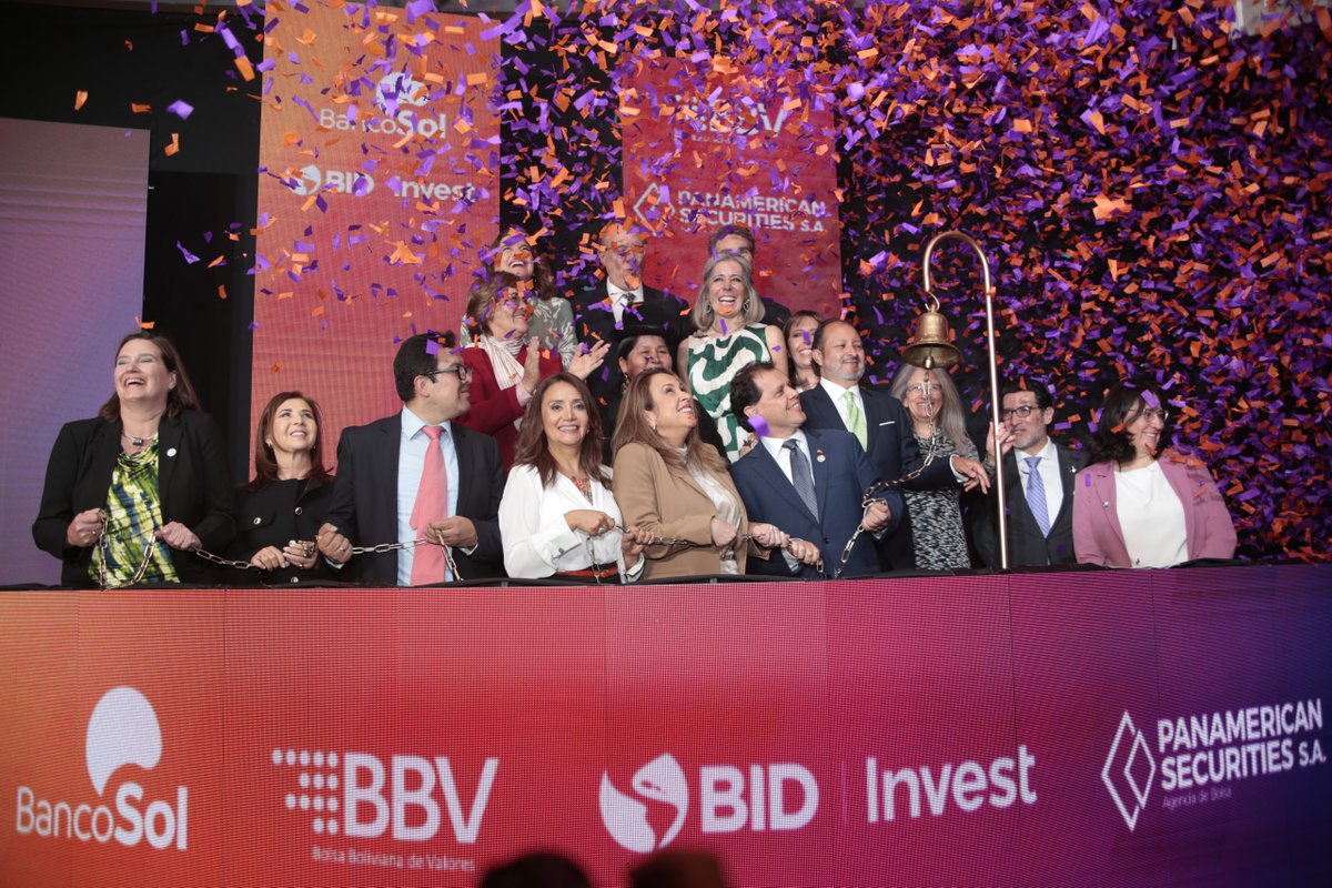 👏Proud to see <a href="/BancoSol/">BancoSol</a> issue Bolivia's first gender bond, offering $30M to empower 4,500 women-led businesses! 

Backed by <a href="/BIDInvest/">BID Invest - IDB Invest</a> &amp; WeFi, it's a leap for #GenderEquality &amp; #FinancialInclusion. Can't wait to see the outcomes of this impactful program! bancosol.com.bo/presentacion-t…