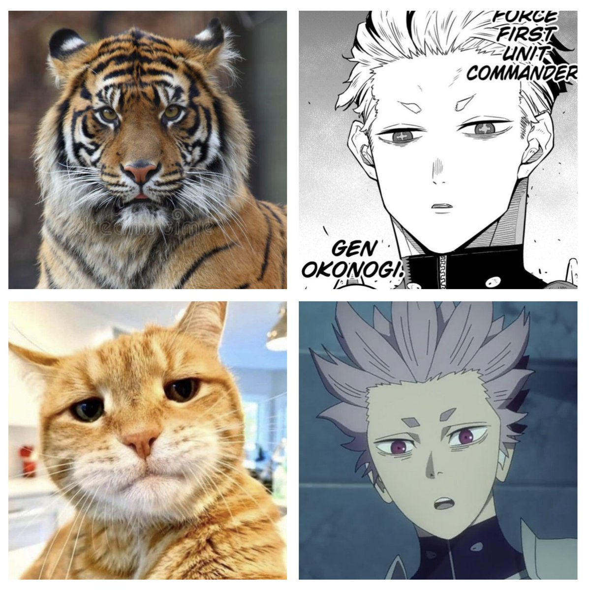 KaijuNo8fess's tweet photo. Kaiju! Warning Spoiler (jaga2 aja)  

Gen Narumi in Manga vs Anime https://t.co/oifjX1eAWw