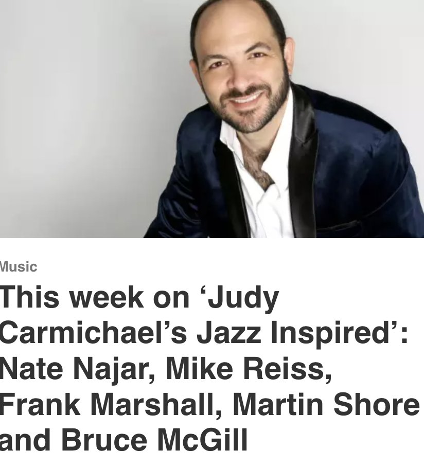 Judy Carmichael's Jazz Inspired - Public Radio Show this week on WBGO 88.3 FM Newark. <a href="/Stridequeen/">Judy Carmichael</a>