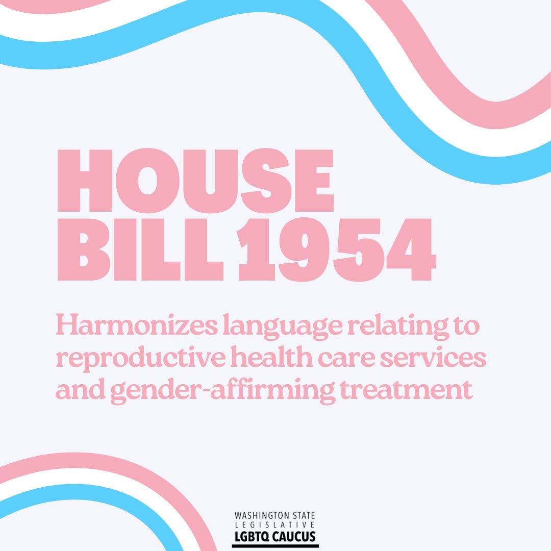 HB 1954 harmonizes language on reproductive care &amp; gender-affirming treatment, safeguarding providers &amp; patients from licensure denial or discipline under the Uniform Disciplinary Act, except in rare cases. This ensures inclusive health care practices &amp; improves access in WA.