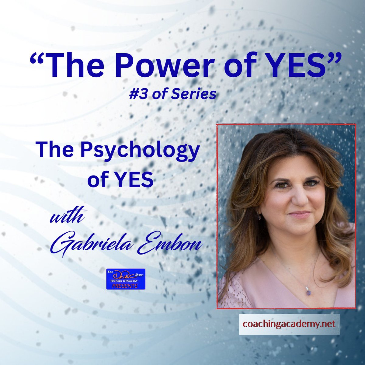 Transformnet's tweet image. Tune in Tuesday 7/2 at 11am with Gabriela &amp;amp; Dr. Pat for #3 in The Power of YES series! transformationtalkradio.com/episode/the-po… #lifeengineering #psychology #powerofyesseries #wisdomnugget #gabrielaembon #drpatpresents #courage #science #optimism #faith