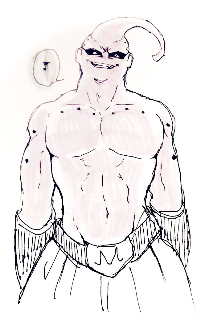 2015年に描いたらしいブウこれだ 