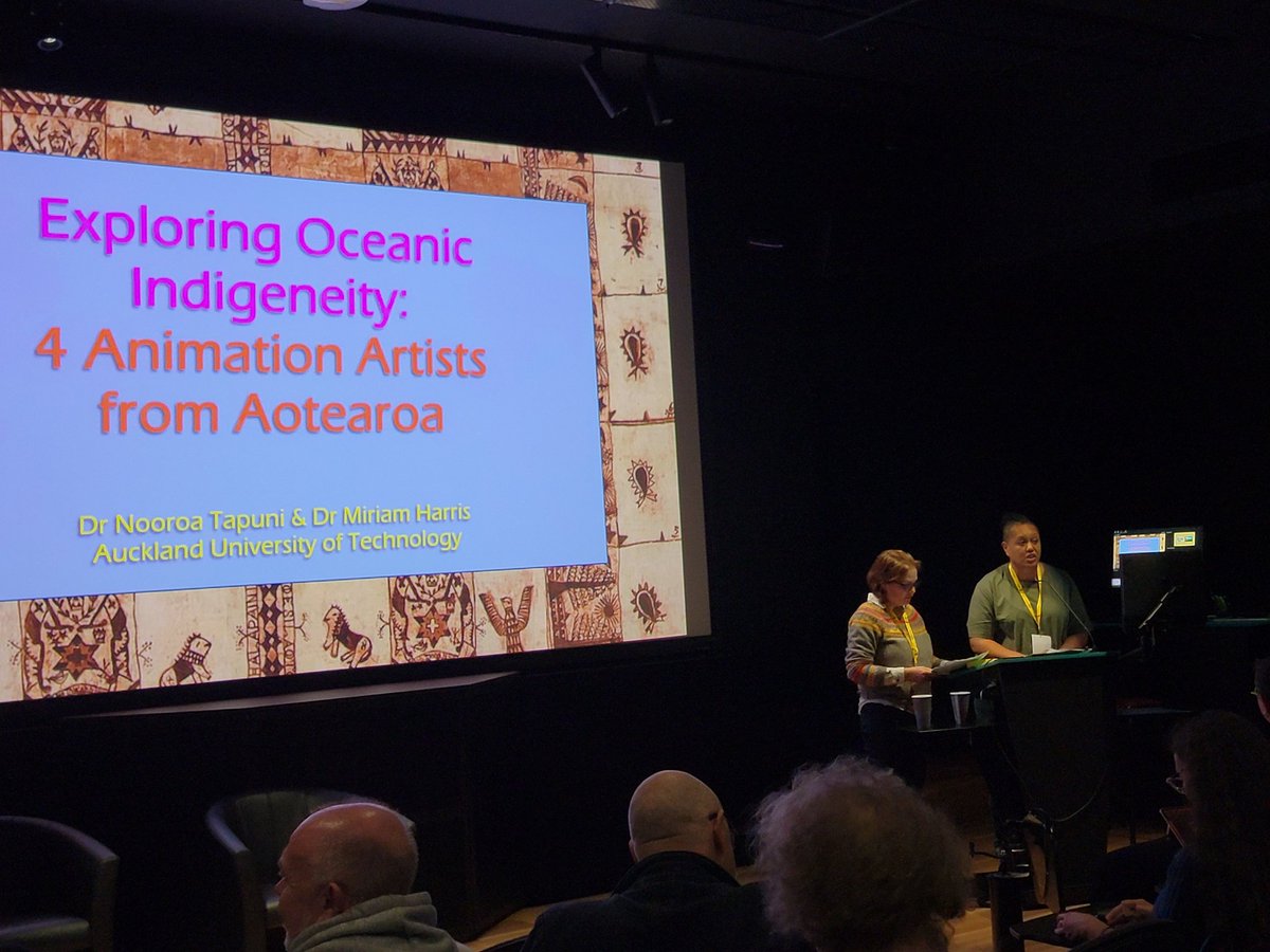 anistudies's tweet photo. We begin Day 2 of the conference with a keynote presentation by Drs. Miriam Harris &amp; Nooroa Tapuni. #sas2024 #sas35 #animatingchange @UNSWADA https://t.co/NYWTLT6ecb