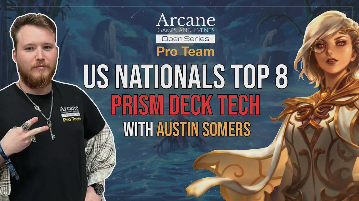 In case you missed it, Austin Somers (<a href="/cardgametrash/">Austin</a>) from the AGE Pro Team broke down his top 8 Prism list from US Nats. 

Learn about his unique take on Prism, her place in the metagame, and his run through the tournament!  

Check it out on our YouTube channel!

#fabtcg