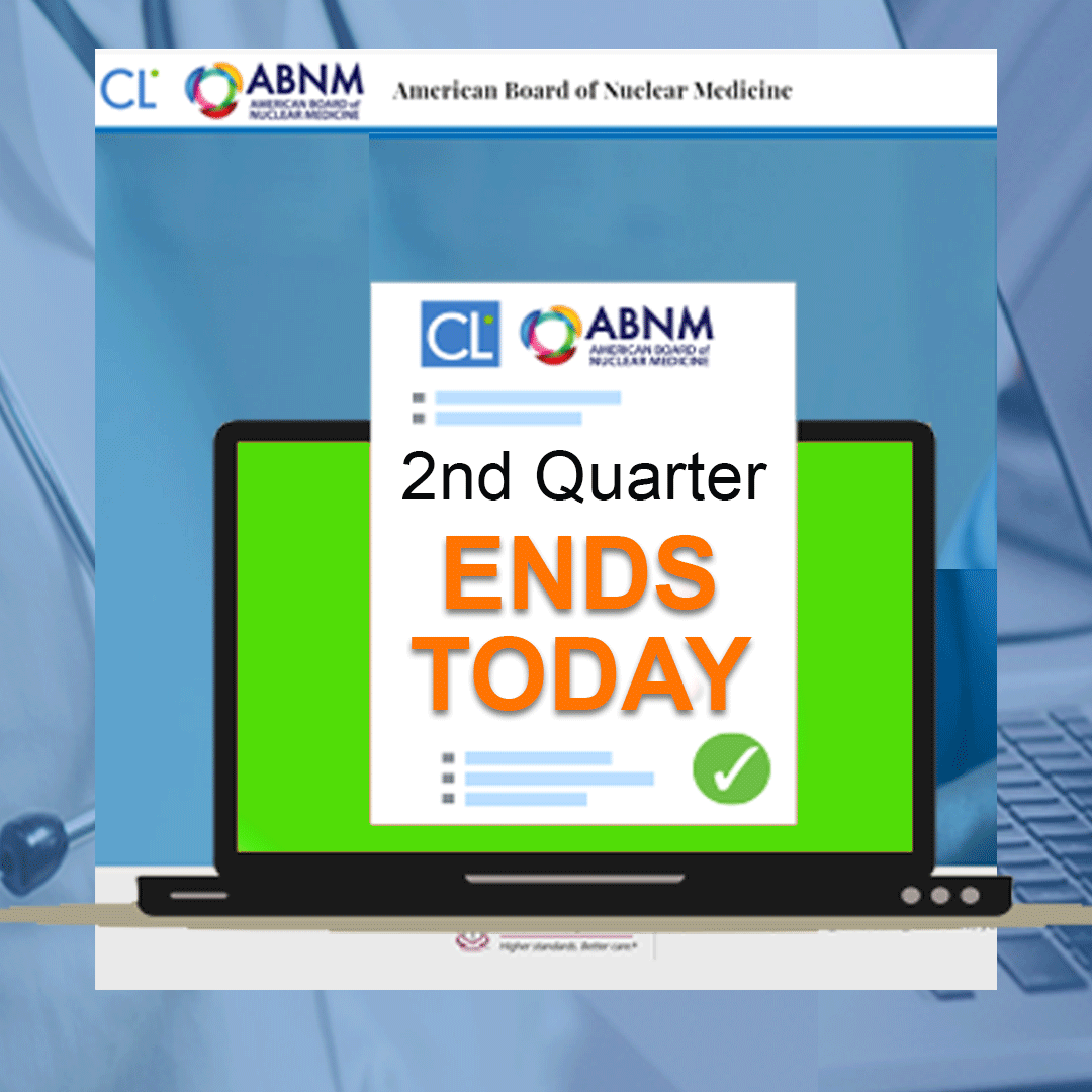 ABNM CertLink Participants Reminder: The 2nd Quarter Assessment Ends Today! Login to your CertLink profile icont.ac/4Z9xg and complete your assessment by 11:59 pm EST.