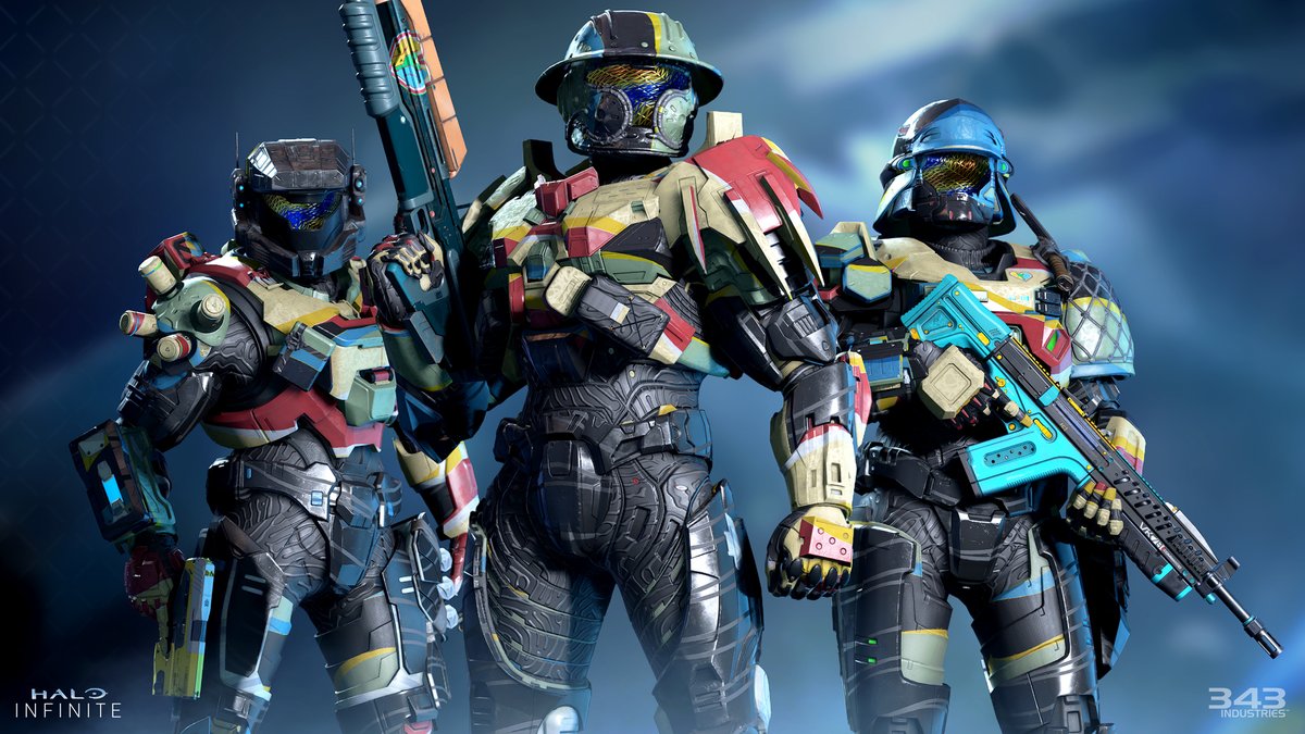 Halo's tweet photo. It's #DisabilityPrideMonth 💚🩵🤍💛❤️

Celebrate every Spartan's uniqueness—disabilities come in many forms, visible or not. In Halo, everyone can be a hero 🫡

Join us in Halo Infinite this month to unlock the exclusive DPM '24 coating, visor, and emblem! https://t.co/qhqSWm8ZBu