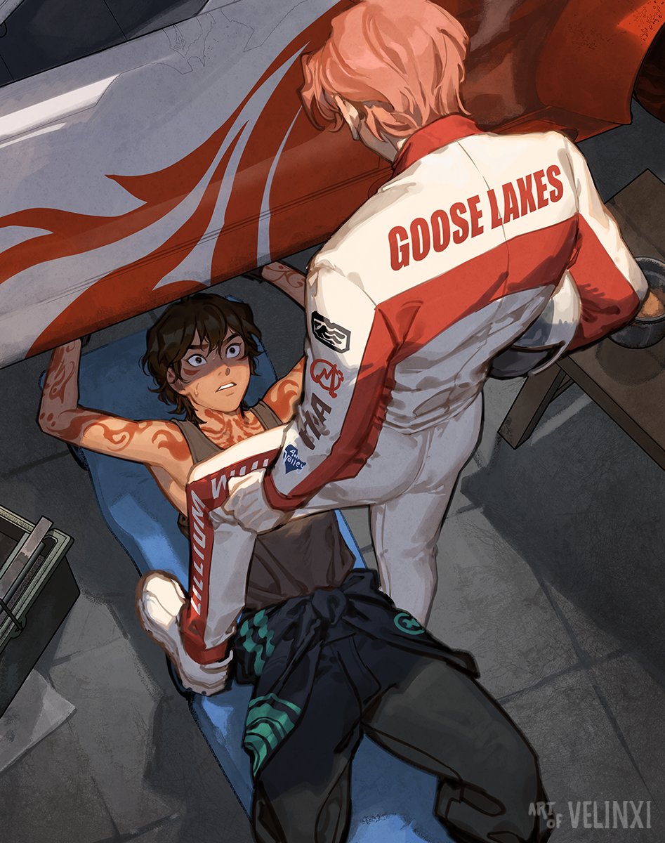 Velinxi's tweet photo. Hello new followers that came here from whichever new homoerotic piece I made, here's the obligatory welcome post where I tell you that there's a webcomic about those guys and you should go read it!!

https://t.co/0ZEWMX1FYK https://t.co/akHESE22FI