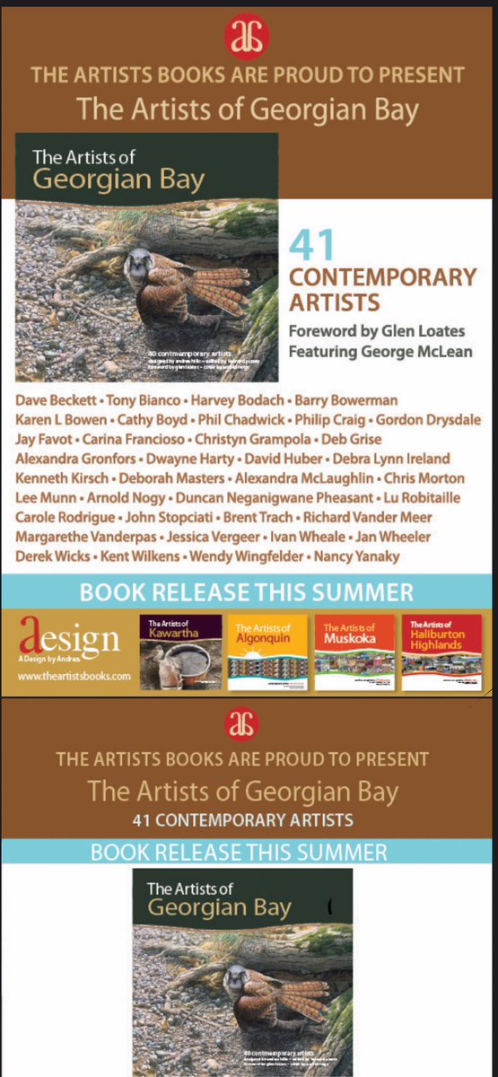 I’m included in this book on Artists of Georgian bay,,
