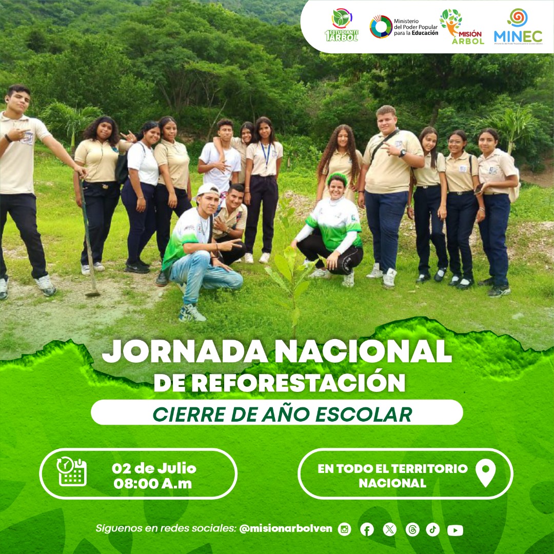 Cada día somos más los que aportamos al cuidado de nuestra madre Tierra. 🌳🌱

#MásÁrbolesMásVida 
#EcosocialismoEsLaTendencia