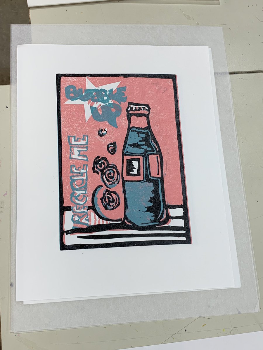 Latest #linocut