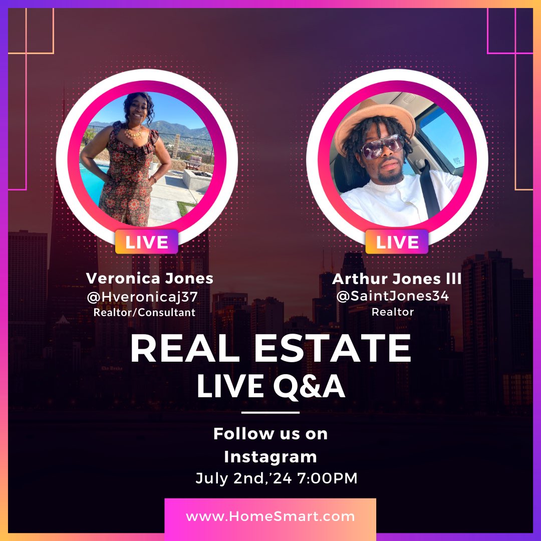 ArthurJoneslll's tweet photo. Got my mom to do an IG live with me! 20+ years of #RealEstate experience! Come ask her questions regarding real estate and purchasing your first property or selling a current property etc. She’s also a probate expert! Tap in! Add us on IG!  @SaintJones34 https://t.co/U42yiVBQDC