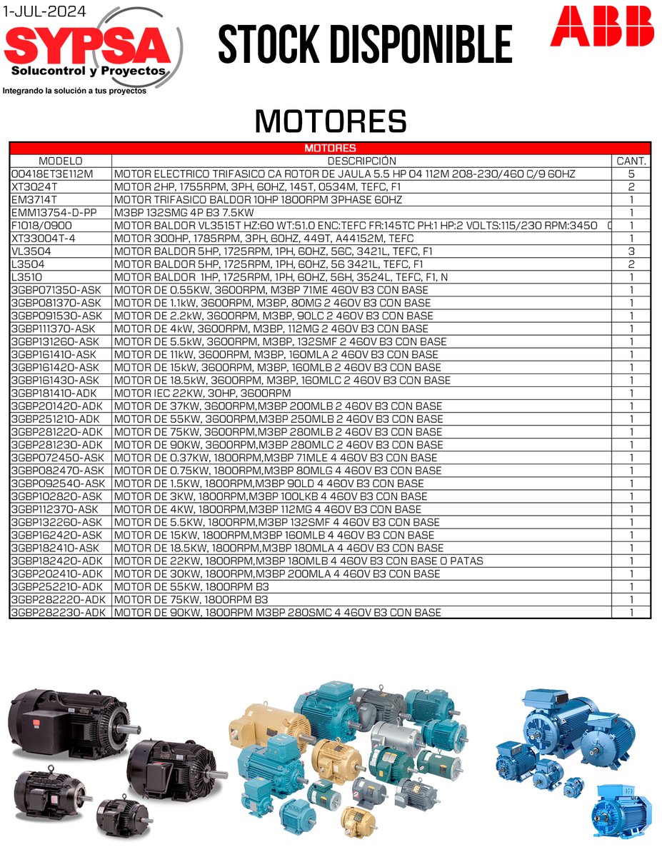 👷🏻‍♂️Productos en stock. Cotiza sin compromiso.🛒 🌟 También ofrecemos servicios de integración especial.
📱 81 3103 3913 👩🏻‍💻 📧contacto@sypsa.com.mx 🌐 sypsa.com.mx
#sypsa #abb #distribuidorautorizado #distribuidorabbmonterrey #distribuidorabb #automatizaciónindustrial