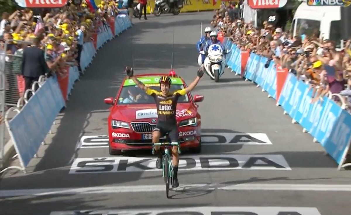 tylerjanke's tweet photo. Like tomorrow's stage 4 #TDF2024, stage 17 of the 2017 TDF included the Col du Galibier.  In 2017 it was @Primozbrezec first GT stage win (and maybe crash) and tomorrow will be key to how the race goes forward. https://t.co/BsLST1Hvmc