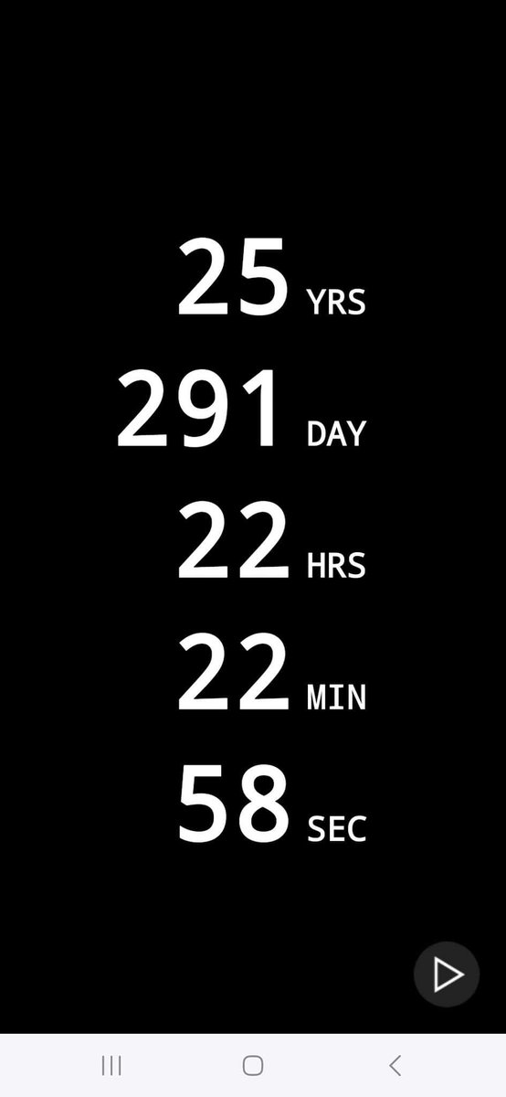 jayoung3292's tweet image. According to the #CountdownApp, I only have 25 years to live. I will be just  57 years old when I die. 😥