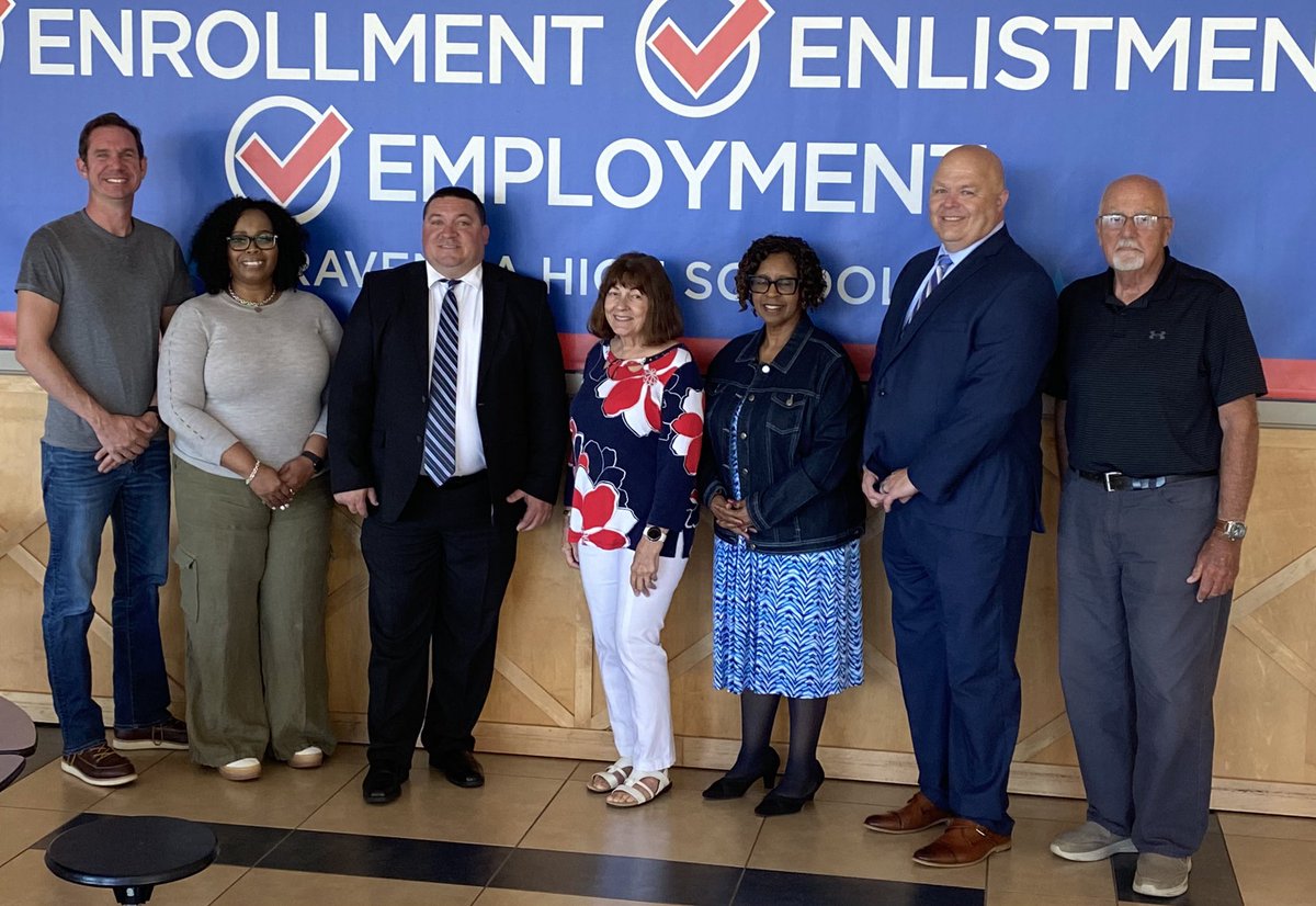 RavennaSupt's tweet photo. The Ravenna School Board named Mr. Ben Ribelin Interim Superintendent and Mr. Lee Smith Assistant Superintendent at the Monday, July 1st Special Board Meeting.  Mr. Ribelin replaces Dr. Laura Hebert on August 1, who is moving into semi-retirement!  Congratulations! #LeadWithLove https://t.co/TfNa2qyJXX