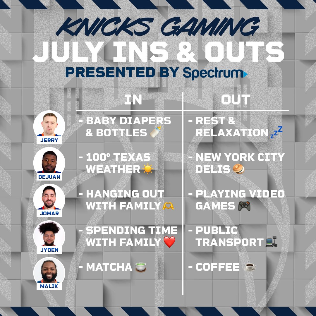 Offseason trends🙌 Here are this month's ins and outs⤵️

Presented by <a href="/GetSpectrum/">Spectrum</a>