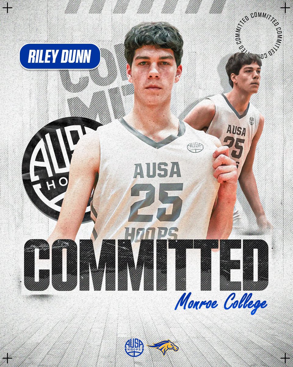 AUSA Hoops (@ausa_hoops) on Twitter photo Committed.
Congratulations <a href="/DunnRiley3/">Riley Dunn</a> on his commitment to <a href="/MCMustangsMBB/">Monroe Mustangs MBB</a> to play for Coach Brustad.
The <a href="/BallaratMiners/">Ballarat Miners</a> star forward was in important member of our AAU Team in Dallas and Chicago last July. His elite size and length coupled with his ability to shoot the ball Committed.
Congratulations <a href="/DunnRiley3/">Riley Dunn</a> on his commitment to <a href="/MCMustangsMBB/">Monroe Mustangs MBB</a> to play for Coach Brustad.
The <a href="/BallaratMiners/">Ballarat Miners</a> star forward was in important member of our AAU Team in Dallas and Chicago last July. His elite size and length coupled with his ability to shoot the ball