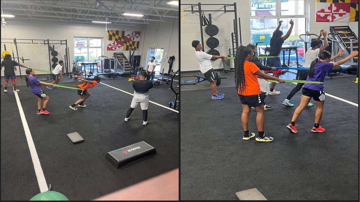 thee_briannaP's tweet photo. This evening I got to work on Agility &amp; Strength with my teammate who is taking her talents to Coppin State University. We won 2 State Championship together #Polystrong @LadyEngineersBB Brianna  c/o 2025 Kell c/o2024 https://t.co/weTVD805OI
