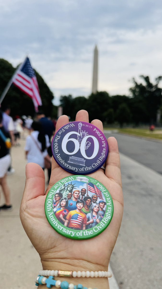 lilyjianchen's tweet photo. Day 4 of @ucasocial #2024UCAConvention @ucawaves #2024MentalHealthSummit : Walk for the 60th Civic Right Act of 1964 with hundreds of our community members .#empowerment https://t.co/JApgB8033Q