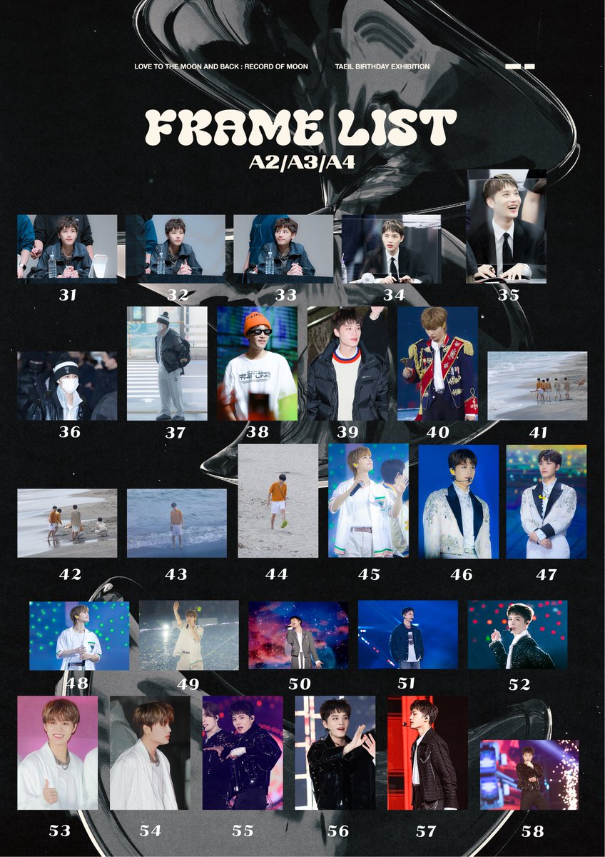 M0ONANDBACK's tweet photo. 1ST TAEIL BIRTHDAY EXHIBITION🍀

LOVE TO THE MOON AND BACK
: RECORD OF MOON 🌕

📢굿즈/액자 통판

전시회 굿즈/액자 통판을 진행합니다, 굿즈와 액자는 합배송이 불가합니다. 

-7/2 6:14~7/15
-G.O - DM 🌎

🌕굿즈 - https://t.co/I3UG7w9Xfr
🍀액자 - https://t.co/PkxQ6AAYlA

자세한 내용은 폼 참고해주세요🍀

📢
-모든 구매자에게 8종 트레카 증정
-3만원 이상 구매시 기본 특전 3DAY SET 증정

#RECORD_OF_MOON

#태일 #TAEIL #テイル #NCT127