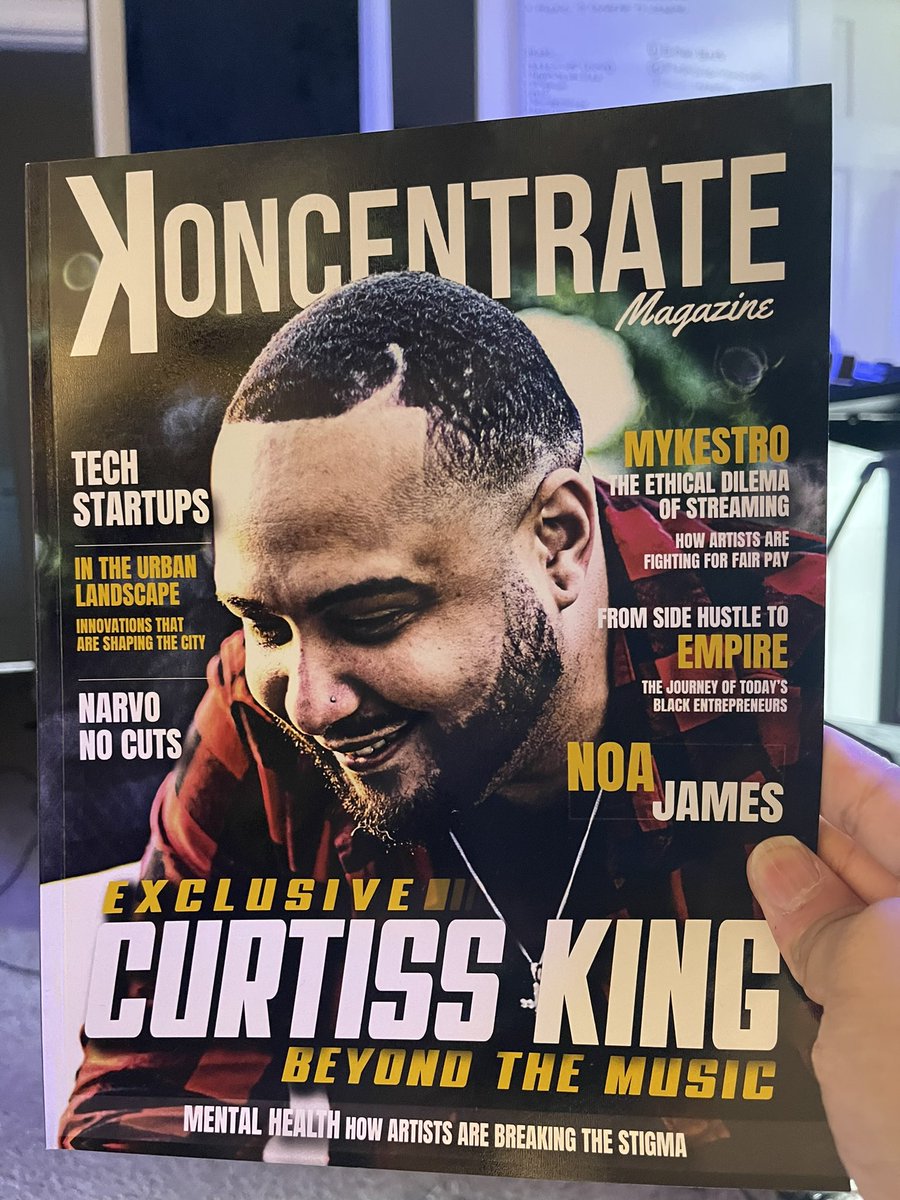 CurtissKing's tweet photo. Making Indie look good 
imma DIY centerfold 👑🛠️

Available now at @KoncentrateMag https://t.co/IJMvOV0UxE